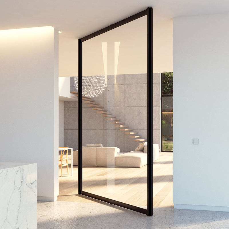 Master Well Modern Exterior Aluminum Pivot Glass Door