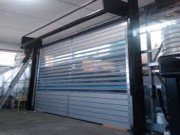 Automatic High Speed Industrial Anti-Wind Aluminum Alloy Hard Fast Rolling Doors
