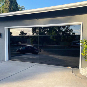 12 X 8 Frameless Insulated Aluminum Glass Garage Door 