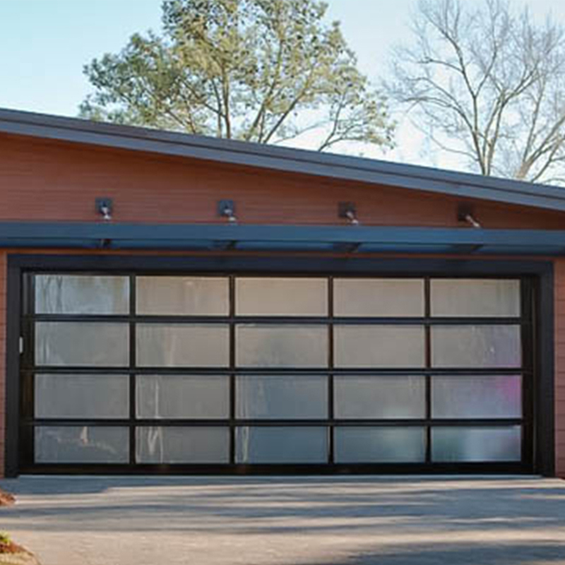 9x7 Modern Insulated Aluminum Glass Garage Door