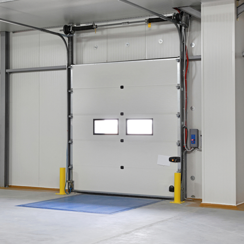 Automatic Galvanized Insulated Steel Overhead Sectional Industrial Internal Doors 