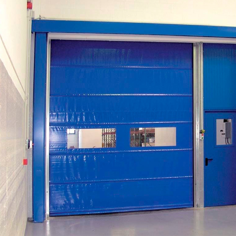 Automatic Commercial High Speed PVC Stacking Doors