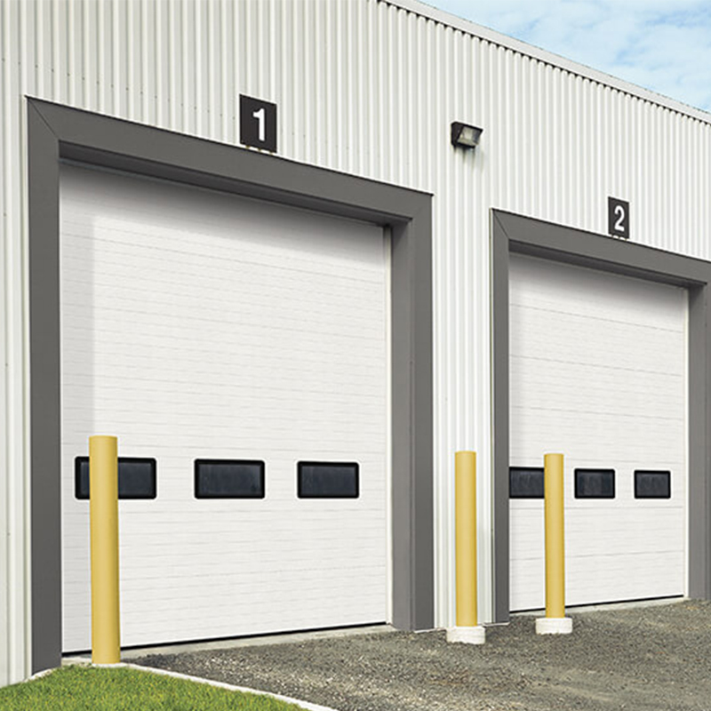 Electrical PU Sandwich Panel Secure Insulated Industrial Sliding Doors 