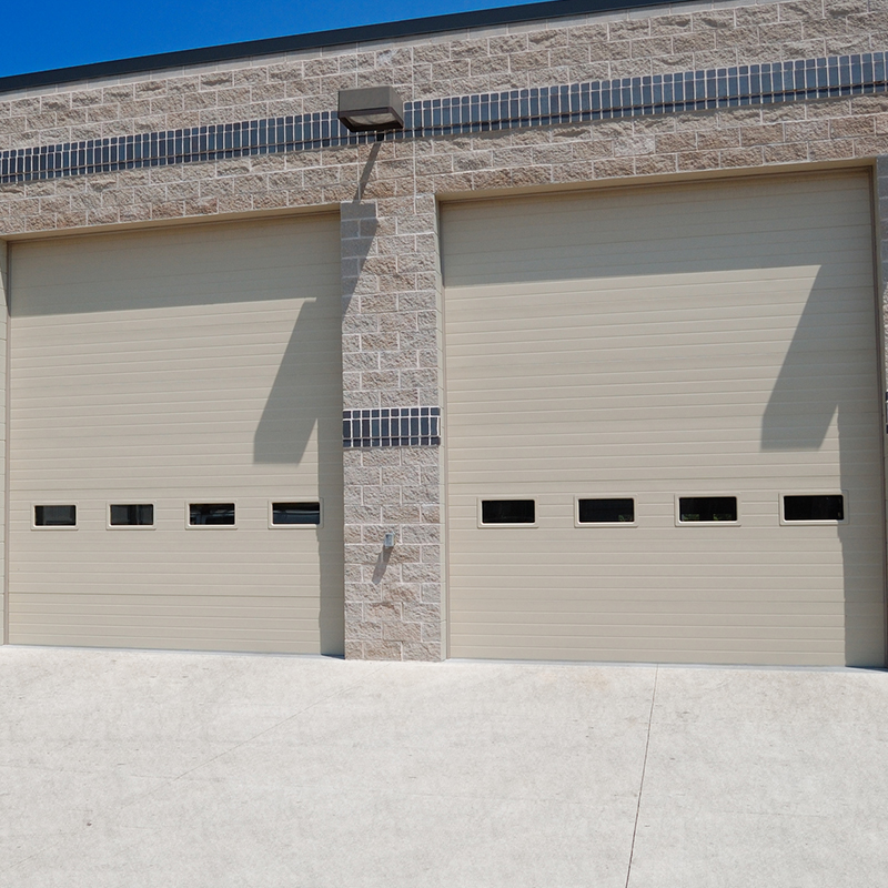 Automatic Commercial Side Sliding Sectional Garage Doors with Windows