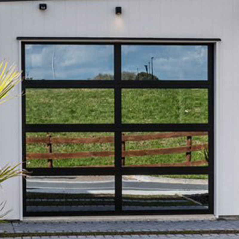 Standard Commercial Anodized Aluminum Glass Garage Door 