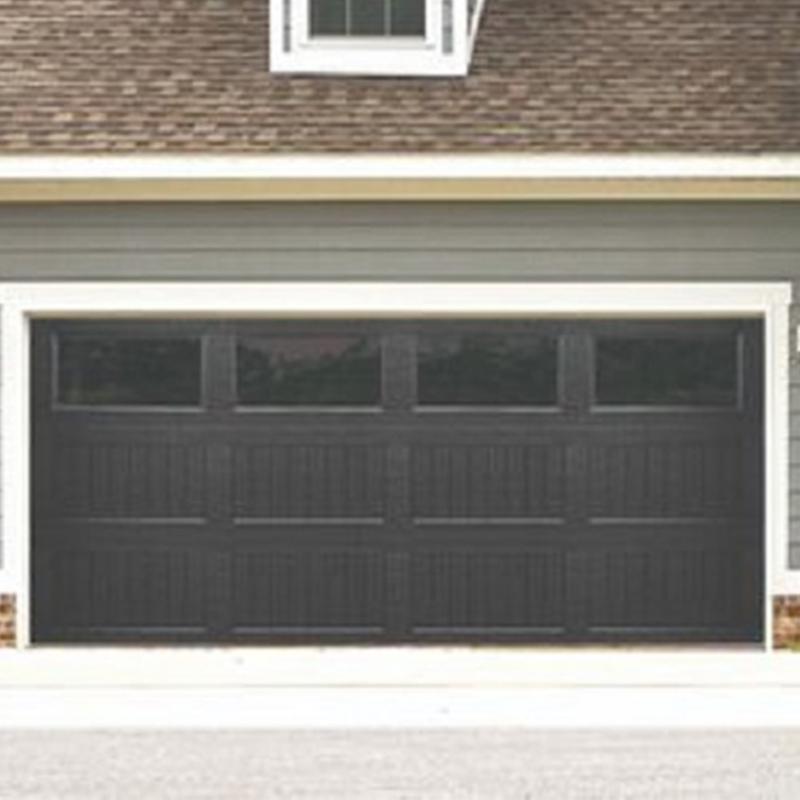  16x7 Precision Commercial Quiet Steel Overhead Garage Doors with Windows 