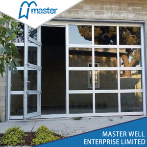 Large Full View Anodized Aluminum Glass Garage Door From China