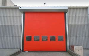 Automatic High Speed PVC Zipper Ware House Doors