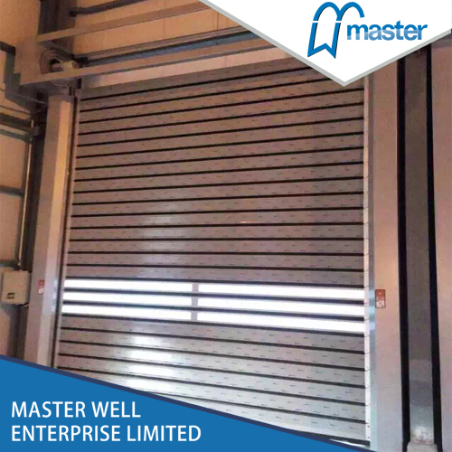 Strong Commercial Security Aluminum Alloy Spiral High Speed Hard Fast Rolling Up Doors