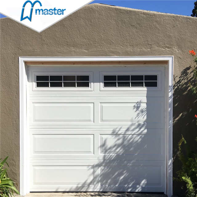Automatic Commercial Zero Clearance White Galvanized Steel Overhead Sectional Garage Doors 
