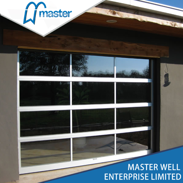 10x10 Modern Tempered Glass Alumium Garage Door from China manufacturer - Master Well Doors