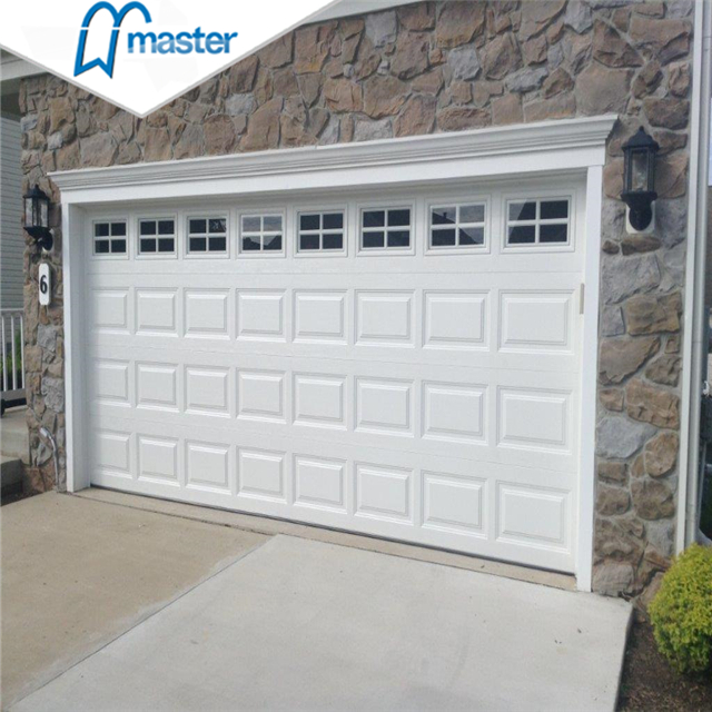 Universal Remote Carriage House Security Glass Aluminum Overhead Sectional Garage Doors