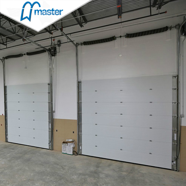 Electrical Aluminium steel Industrial Sliding Doors with entry 