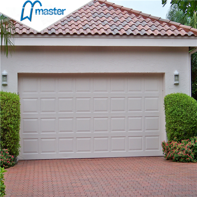 Universal Remote Carriage Style Flush Panel Insulated Overhead Garage Doors with Windows 