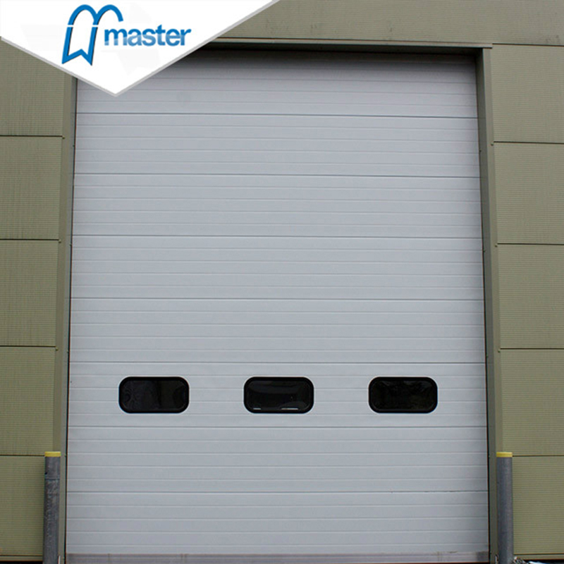 Automatic Timber Secure Insulated Industrial Folding Doors with Windows