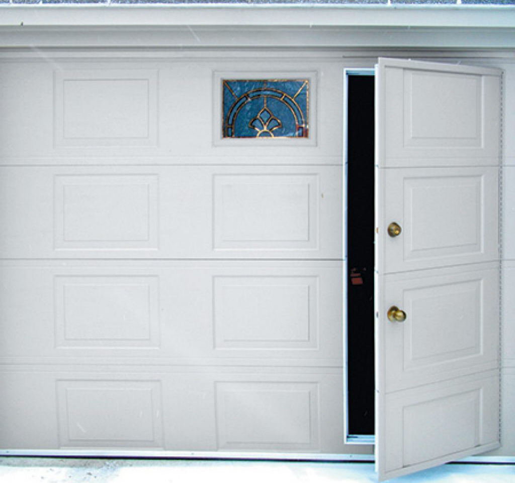 What's the advantages and disadvantages of a sectional Garage Door with a Pedestrian Door?